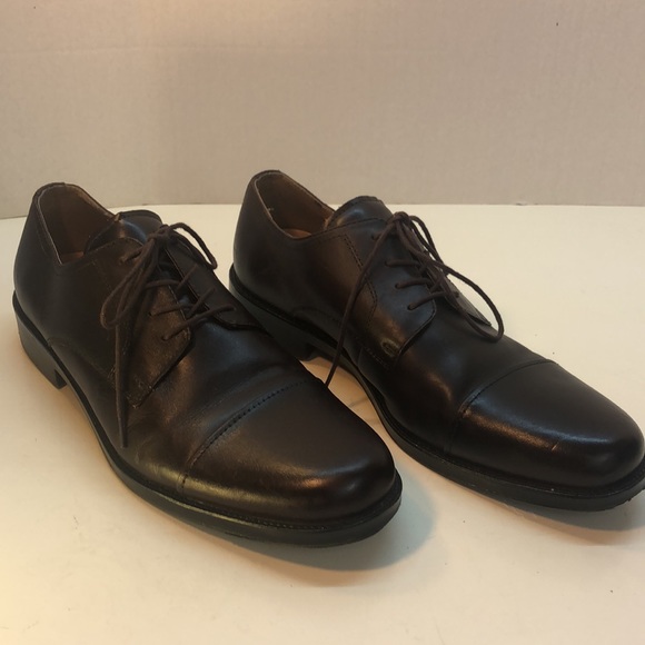 Chaps Brown Derby Dress Shoes Size 13 - Picture 4 of 13